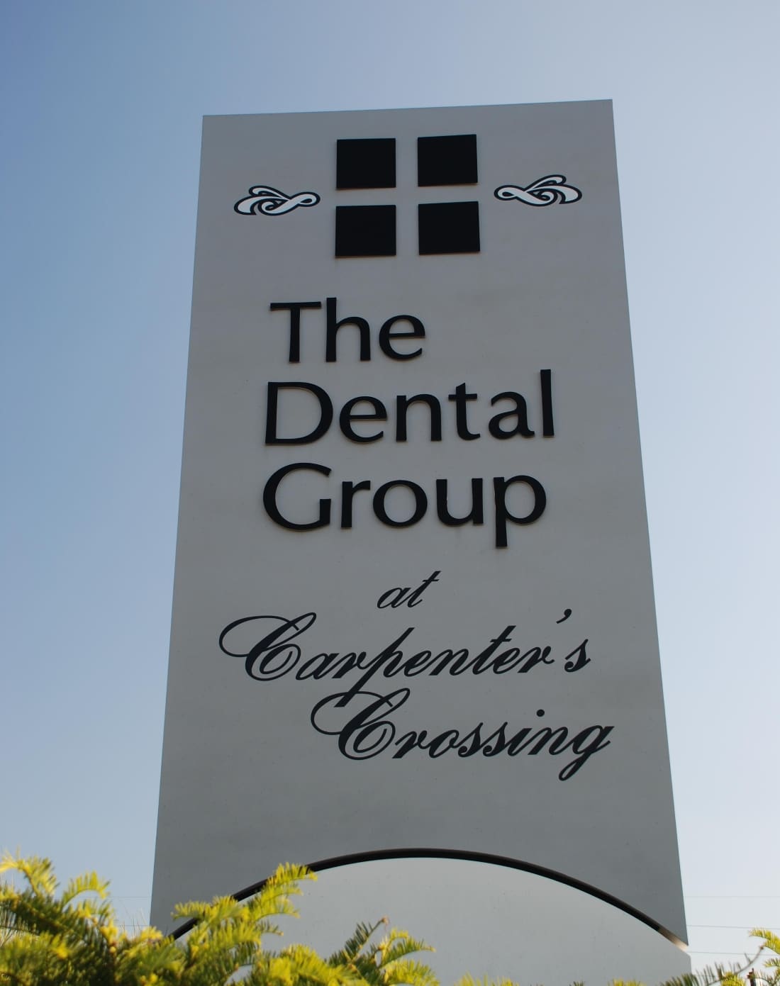 The Dental Group at Carpenter’s Crossing sign